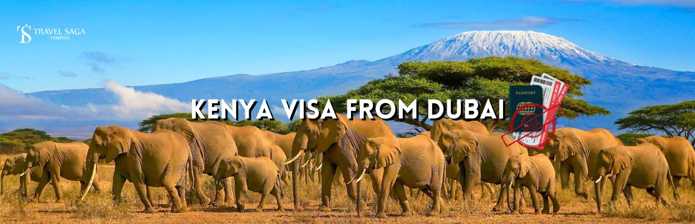 Kenya visit Visa | Kenya Visa from India BT banner by Travel Saga Tourism