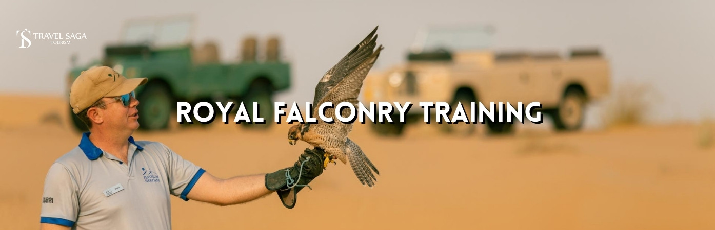 Royal Falconry Training | Dubai Royal Falconry banner Travel Saga Tourism