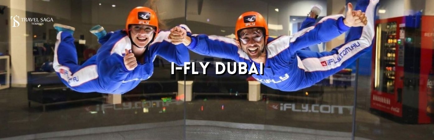 indoor skydiving Dubai | ifly Dubai price bt banner by Travel Saga Tourism