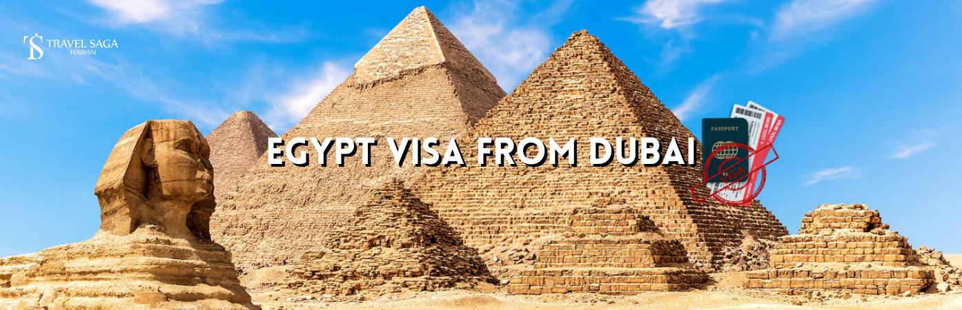 egypt tourist visa | egypt visa from dubai BT banner by Travel Saga Tourism