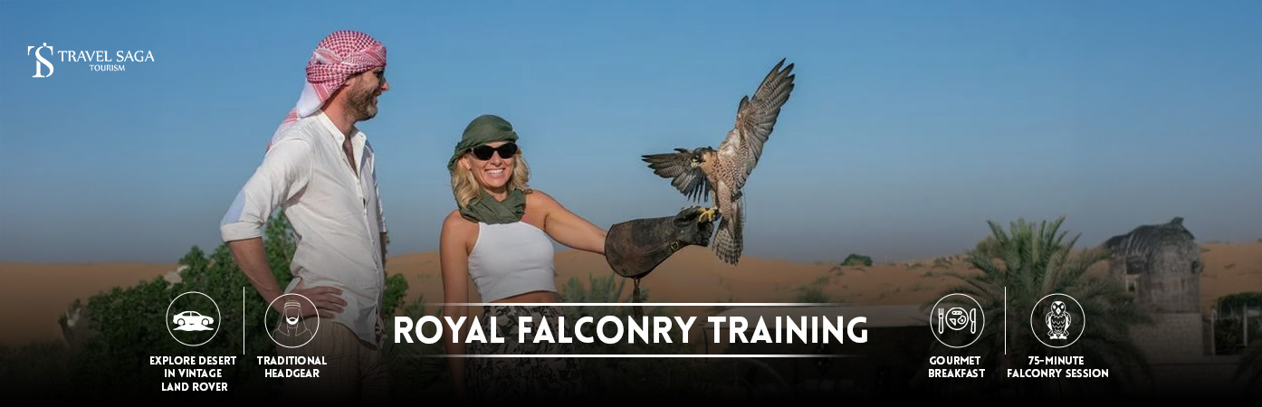 Royal Falconry Training | Dubai Royal Falconry banner Travel Saga Tourism
