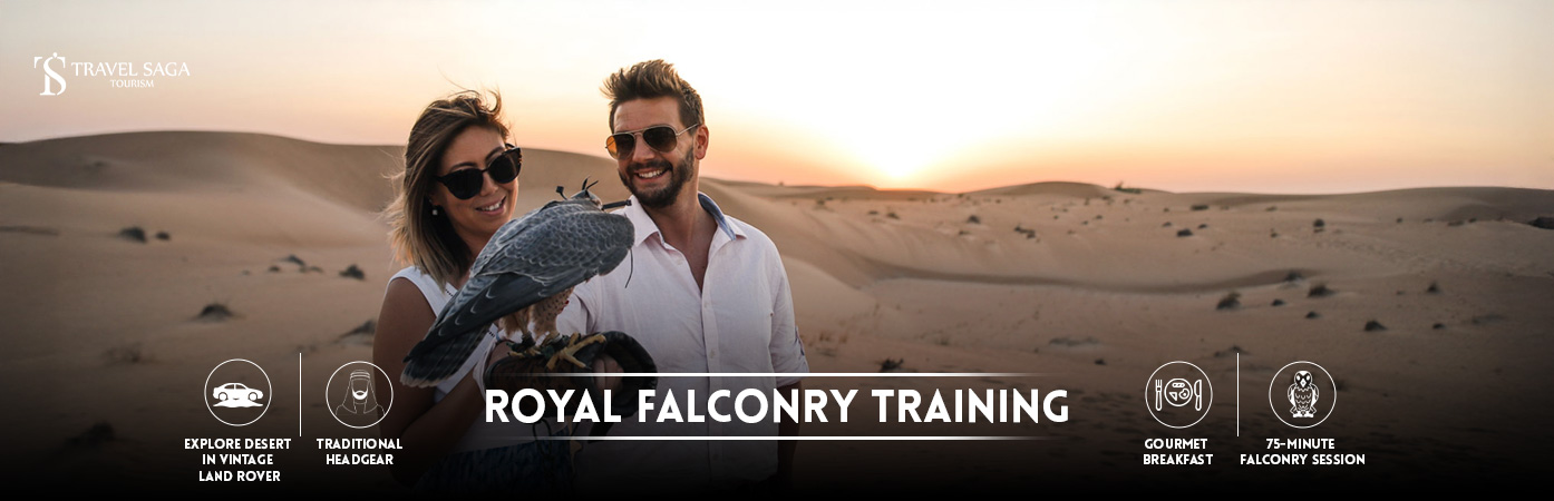 Royal Falconry Training | Dubai Royal Falconry banner Travel Saga Tourism