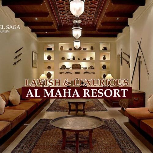 Al Maha Resort Dubai blog banner by Travel Saga Tourism