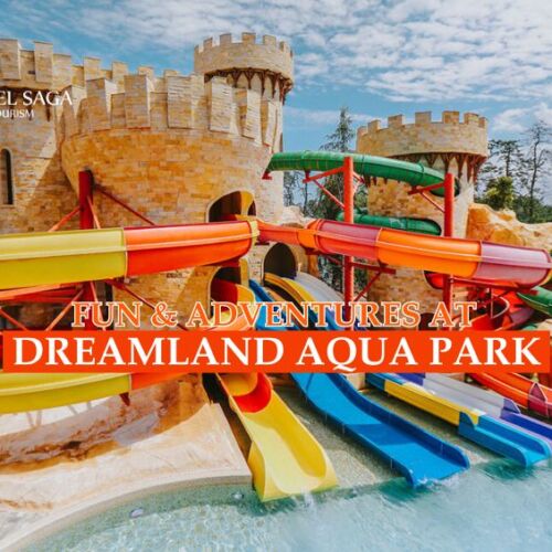 Dreamland aqua park and Dreamland aqua park tickets Umm Al Quwain near Dubai blog banner by Travel Saga Tourism