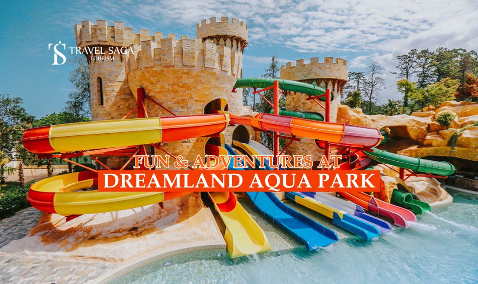 Dreamland aqua park and Dreamland aqua park tickets Umm Al Quwain near Dubai blog banner by Travel Saga Tourism