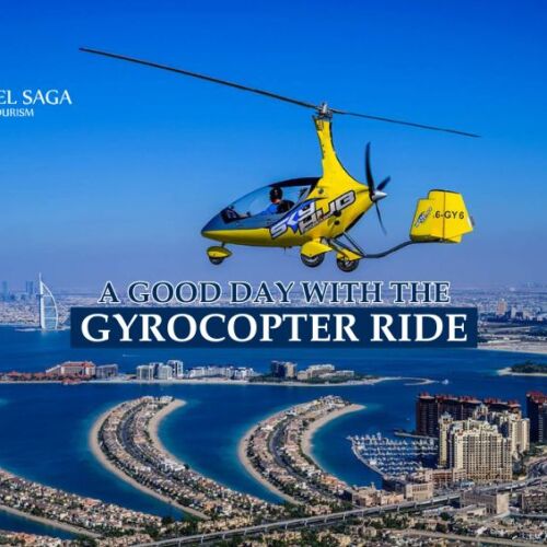 Gyrocopter Ride Dubai blog banner by Travel Saga Tourism