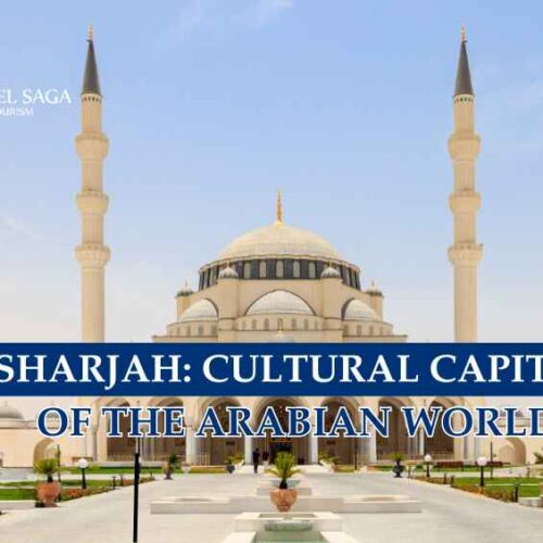 Sharjah mosque blog banner by Travel Saga Tourism