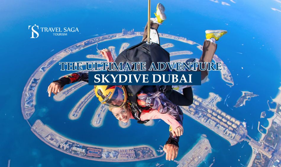 Skydive Dubai blog banner by Travel Saga Tourism