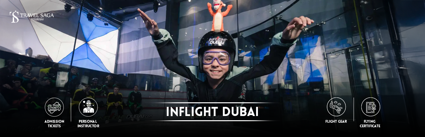 Inflight Dubai | inflight dubai indoor skydiving BT Banner by Travel Saga Tourism
