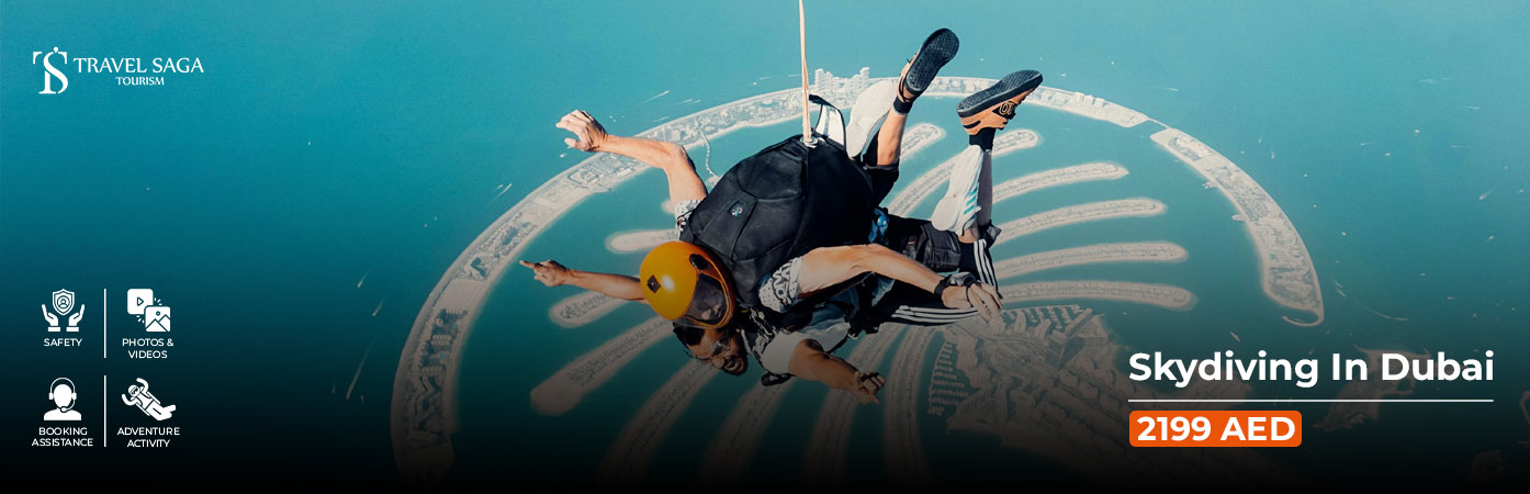 Book Skydiving In Dubai Tickets instant confirmation booking