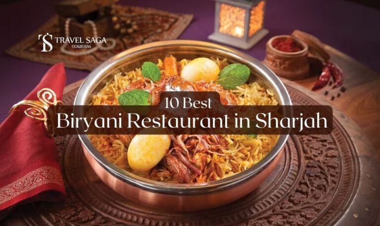 Biryani Restaurant in Sharjah | biryani in Sharjah Blog Banner by Travel Saga Tourism
