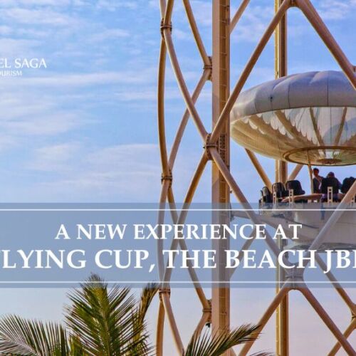 Flying cup Dubai and flying cup the beach JBR blog banner by Travel Saga Tourism