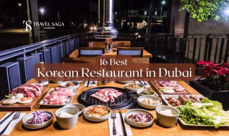 Korean Restaurant in Dubai | Korean food in Dubai Blog Banner by Travel Saga Tourism