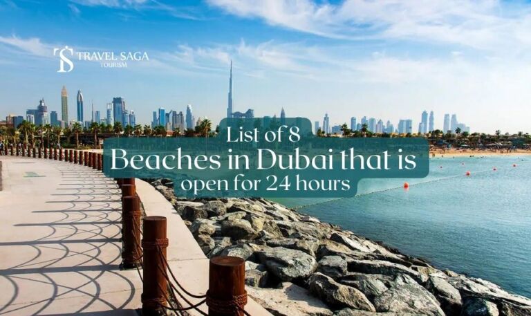 Beaches in Dubai | Dubai Beaches Blog Banner By Travel Saga Tourism