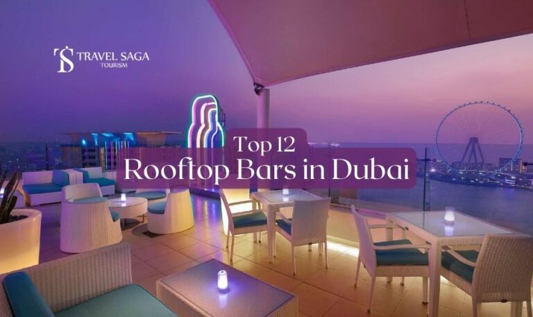 Rooftop Bars in Dubai | Dubai Bars Blog Banner by Travel Saga Tourism