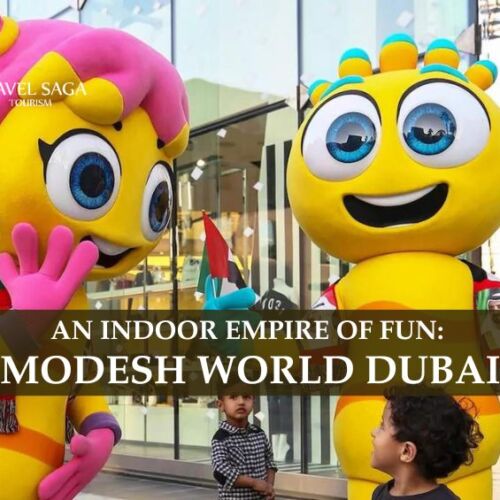 Modhesh World Dubai and Indoor fun in Dubai Blog Banner By Travel Saga Tourism