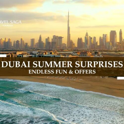 Dubai Summer Surprises and Dubai Summer Surprises Offers blog banner by Travel Saga Tourism