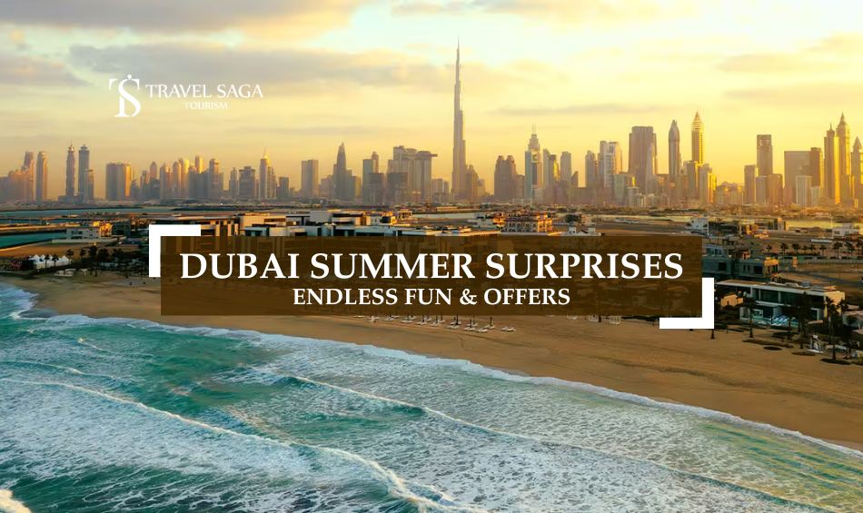 Dubai Summer Surprises and Dubai Summer Surprises Offers blog banner by Travel Saga Tourism