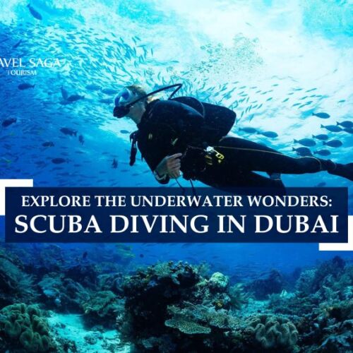 Scuba Diving In Dubai and Deep Dive Dubai Blog Banner By Travel Saga Tourism