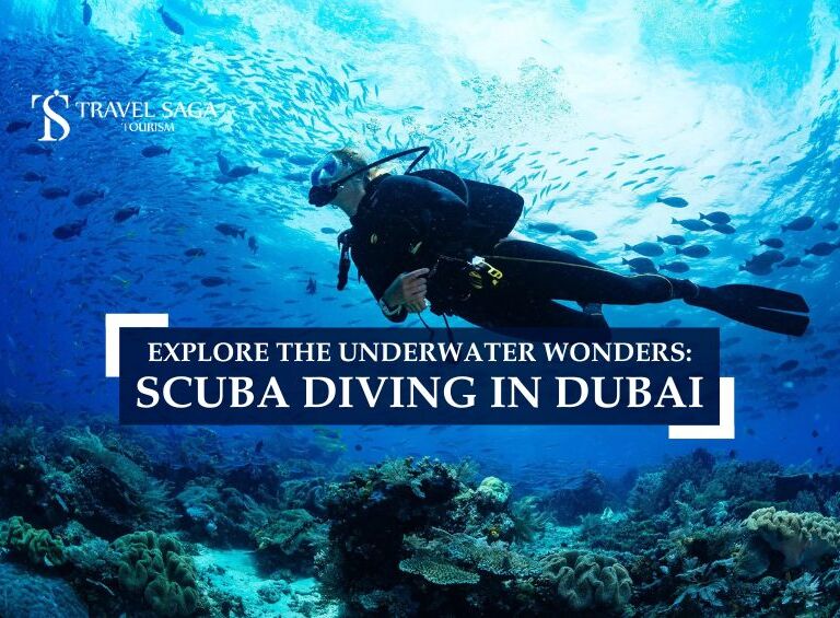 Scuba Diving In Dubai and Deep Dive Dubai Blog Banner By Travel Saga Tourism