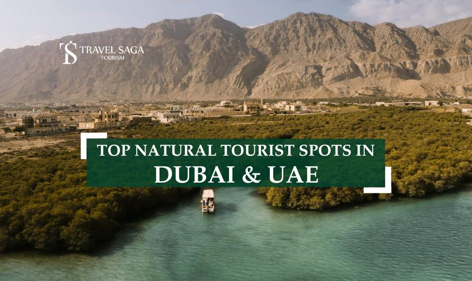 Tourist places in Dubai and tourist attractions in Dubai Blog Banner By Travel Saga Tourism