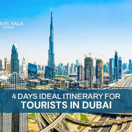 3 Nights & 4 Days Dubai Tour Package and 4D/3N Dubai Itinerary Blog Banner By Travel Saga Tourism