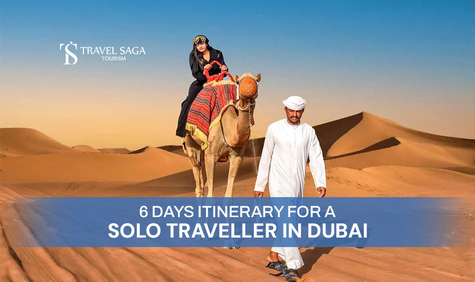 My Solo Trip To Dubai and A Week Solo in Dubai on a Budget blog banner Travel Saga Tourism