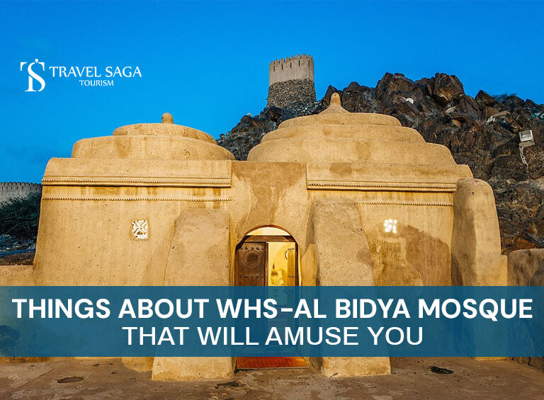 Al Badiyah Mosque UAE and Al Bidya Mosque Fujairah Blog Banner By Travel Saga Tourism