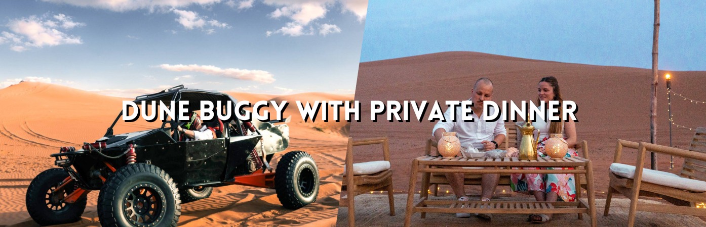 Dune Buggy with Private dinner and Dune Buggy Safari with dinner banner Travel Saga Tourism