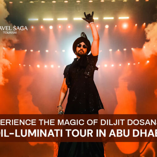 Diljit Dosanjh's Dil-Luminati Tour in Abu Dhabi and Diljit Dosanjh performing in Abu Dhabi Blog Banner By Travel Saga Tourism