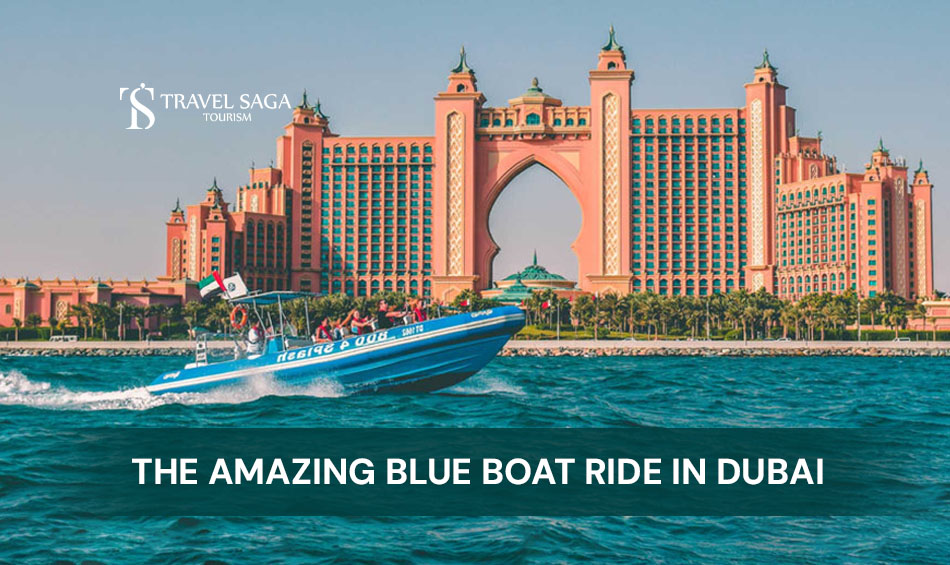 Blue Boat Dubai and Blue Boat Ride Dubai Marina Blog Banner By Travel Saga Tourism