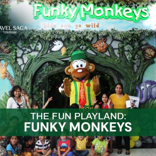 Funky Monkeys Playland Dubai and Dubai funky monkeys tickets Blog Banner By Travel Saga Tourism