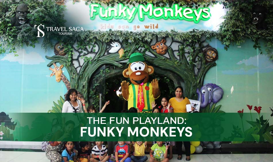 Funky Monkeys Playland Dubai and Dubai funky monkeys tickets Blog Banner By Travel Saga Tourism