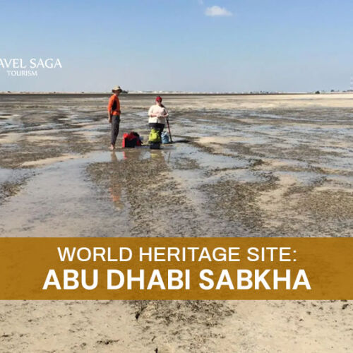 Abu Dhabi Coastal Sabkha UAE and Aspects of the Abu Dhabi Sabkha Blog Banner By Travel Saga Tourism