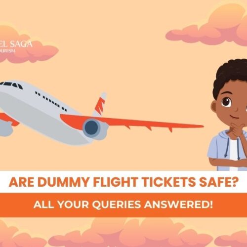 Dummy Tickets and Dummy Flight Tickets Blog Banner By Travel Saga Tourism