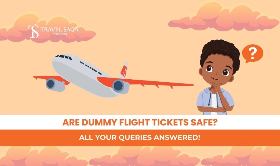 Dummy Tickets and Dummy Flight Tickets Blog Banner By Travel Saga Tourism