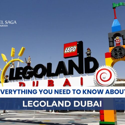 Legoland Dubai Theme Park and Legoland Water Park Dubai Blog Banner By Travel Saga Tourism