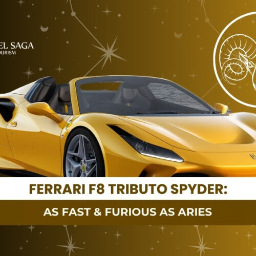 Ferrari F8 Tributo Spyder Blog Banner By Travel Saga Tourism