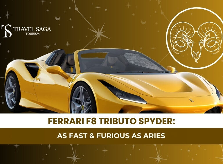Ferrari F8 Tributo Spyder Blog Banner By Travel Saga Tourism