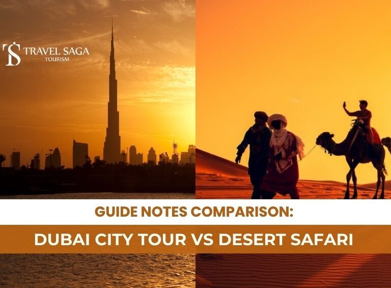 Dubai City Tour Packages and Desert Safari Dubai Blog Banner By Travel Saga Tourism