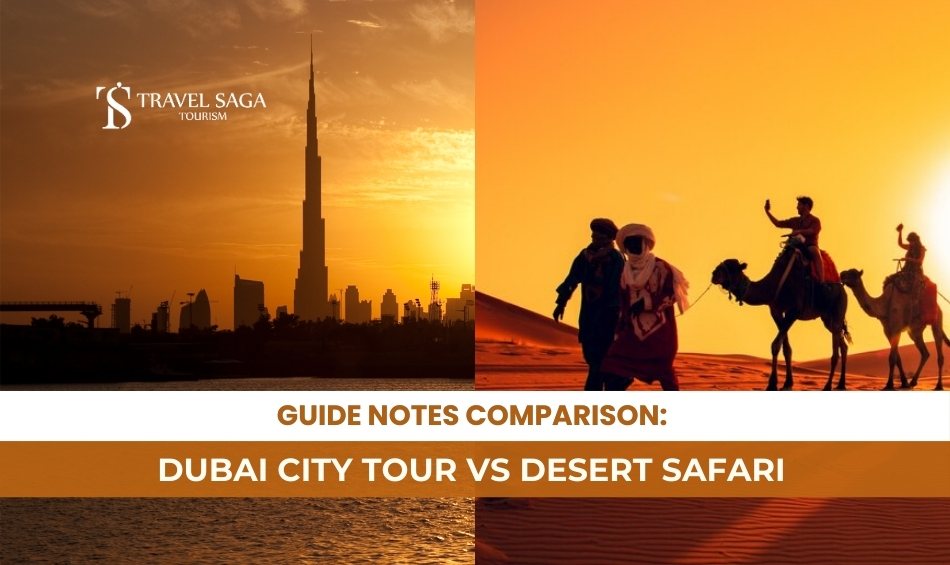 Dubai City Tour Packages and Desert Safari Dubai Blog Banner By Travel Saga Tourism