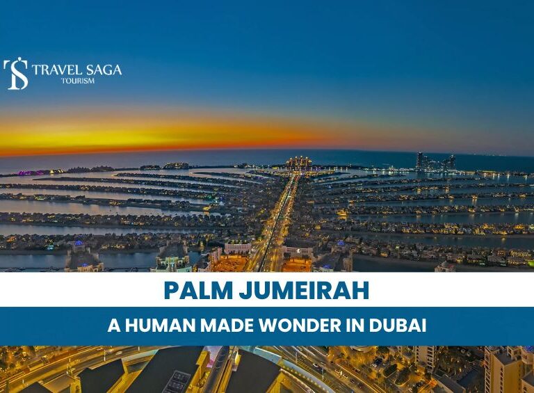 Dubai Palm Jumeirah | Palm Jumeirah Beach Blog Banner By Travel Saga Tourism
