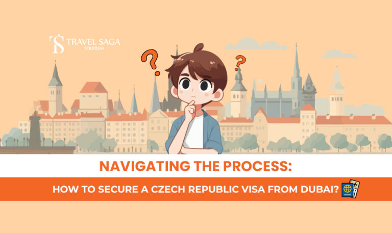 Czech Republic Visa from Dubai and Czech Republic Visa Blog Banner By Travel Saga Tourism