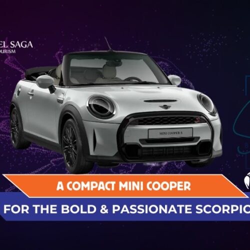 Perfect Car Based on Your Zodiac Sign and Scorpio Sign With A Compact Mini Cooper Blog Banner By Travel Saga Tourism