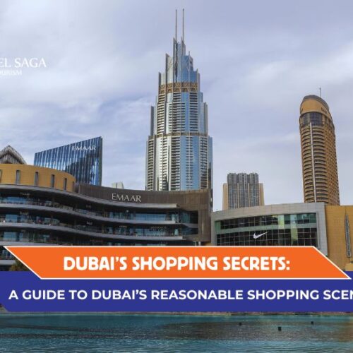 Shopping Secrets of Dubai and Shopping Scene and Malls in Dubai - 1 time Blog Banner By Travel Saga Tourism