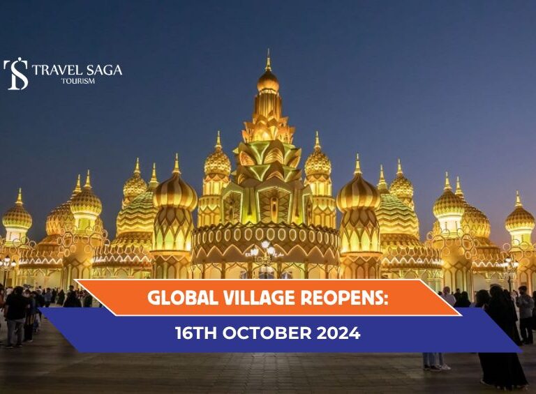 Global Village Dubai and Global Village Tickets blog banner by Travel Saga Tourism