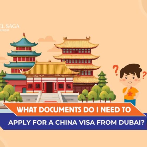 China Visa From Dubai and China Tourist Visa from Dubai blog banner by Travel Saga Tourism