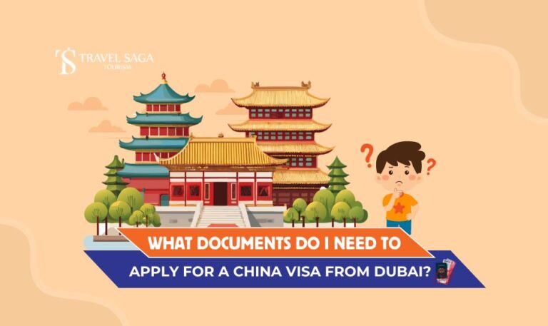China Visa From Dubai and China Tourist Visa from Dubai blog banner by Travel Saga Tourism