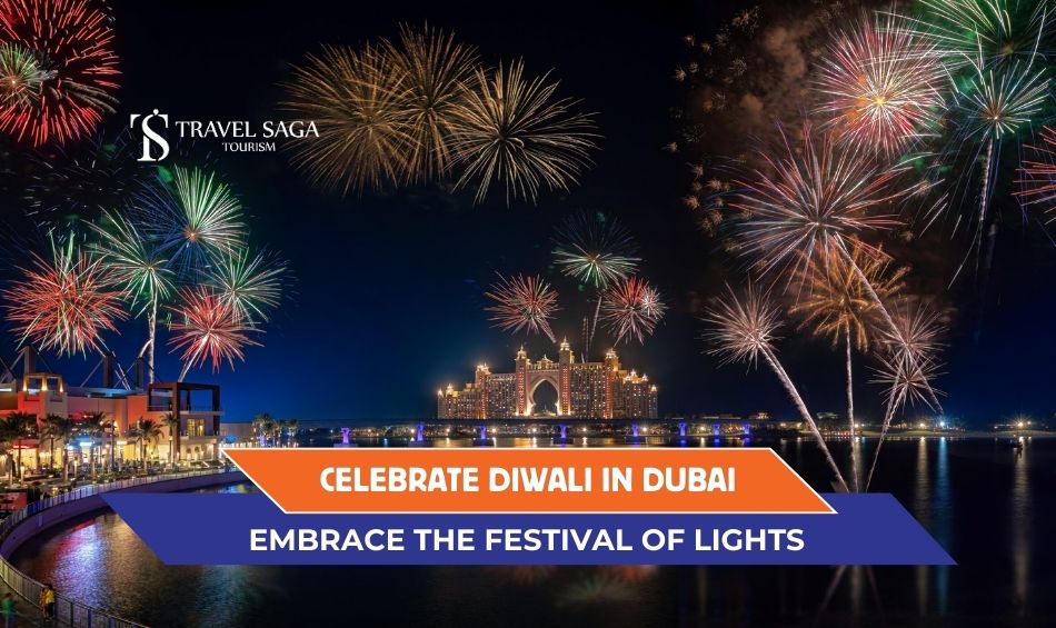 Ultimate Guide to Diwali in Dubai Blog Banner by Travel Saga Tourism