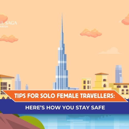 Solo Female Travel Tips, Expert advice for female solo travelers blog banner by Travel Saga Tourism